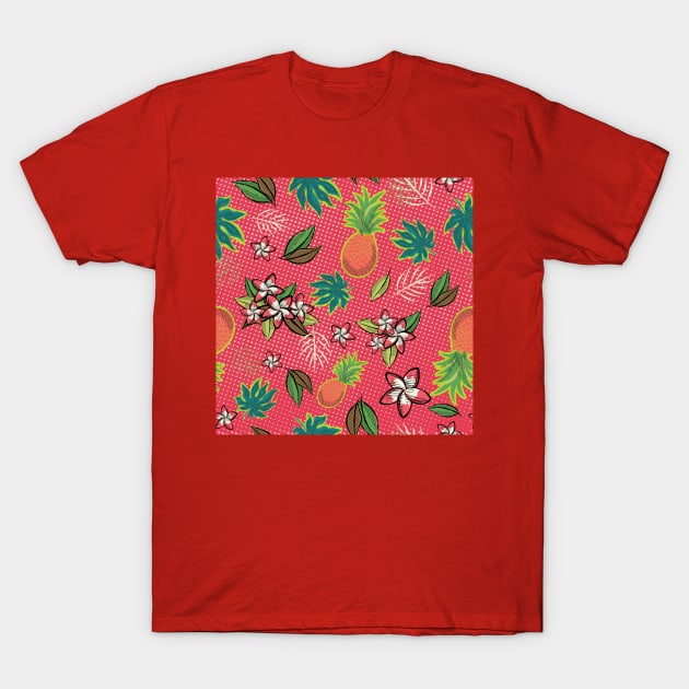 Tropical Beach - Red T-Shirt by SWON Design